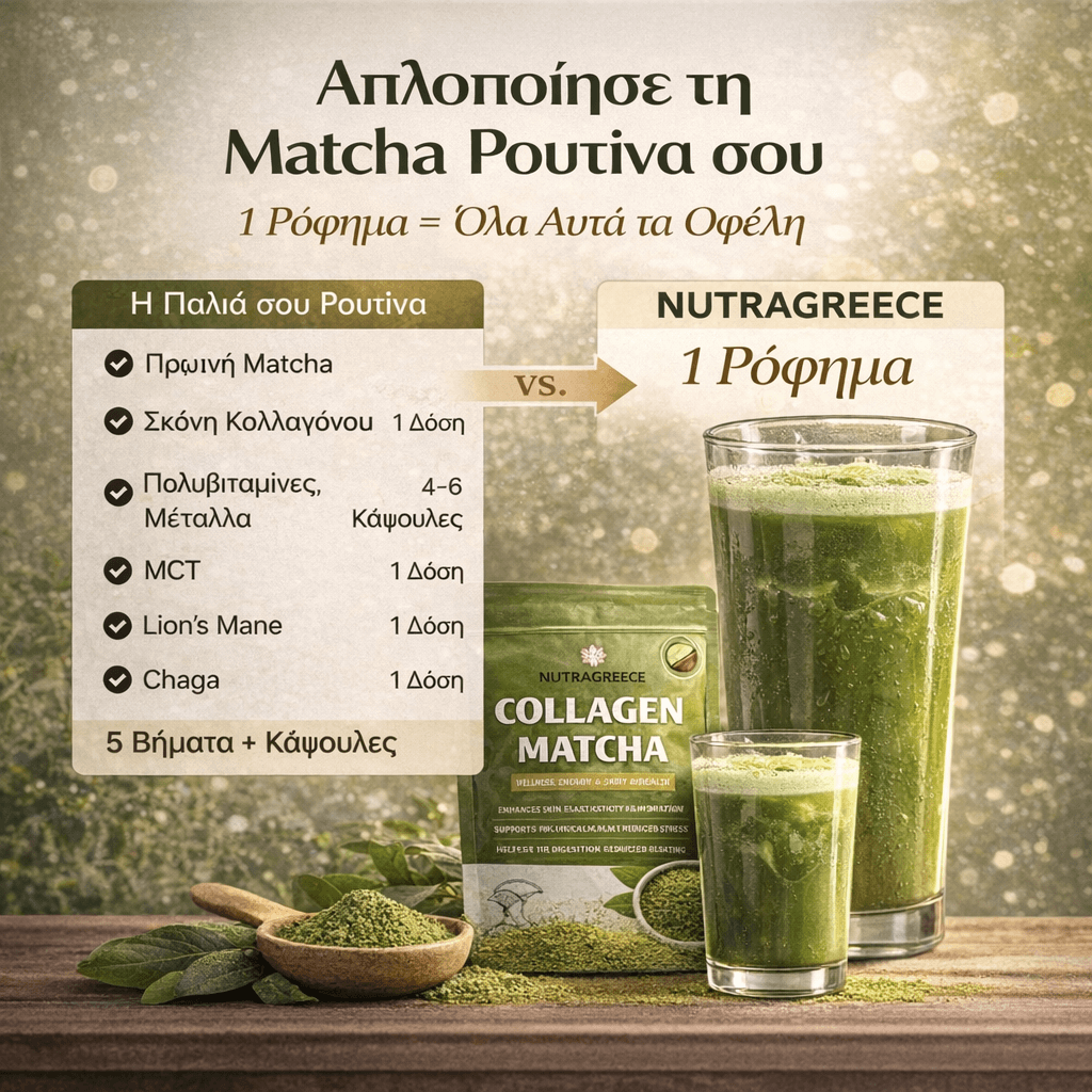 NUTRAGREECE™ Ματσά με κολλαγόνο